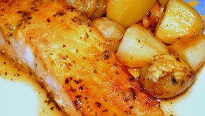 saumon-au-miel-et-aux-chÃ¢taignes